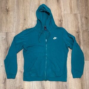 Nike Teal Full-Zip Hoodie